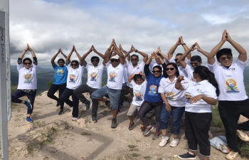 Yoga at Mt. Afadjato